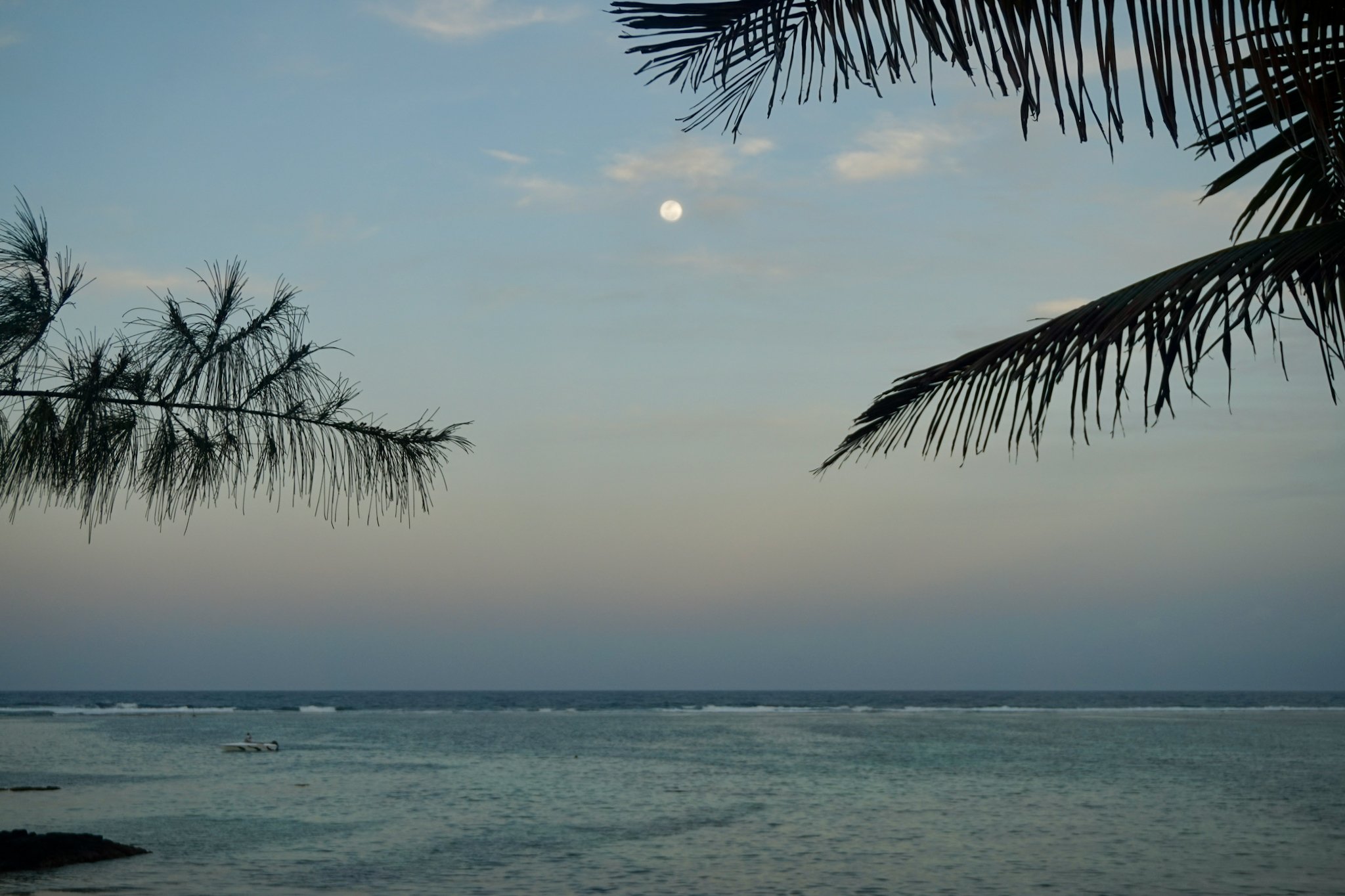 Moonrise over Palmar beach